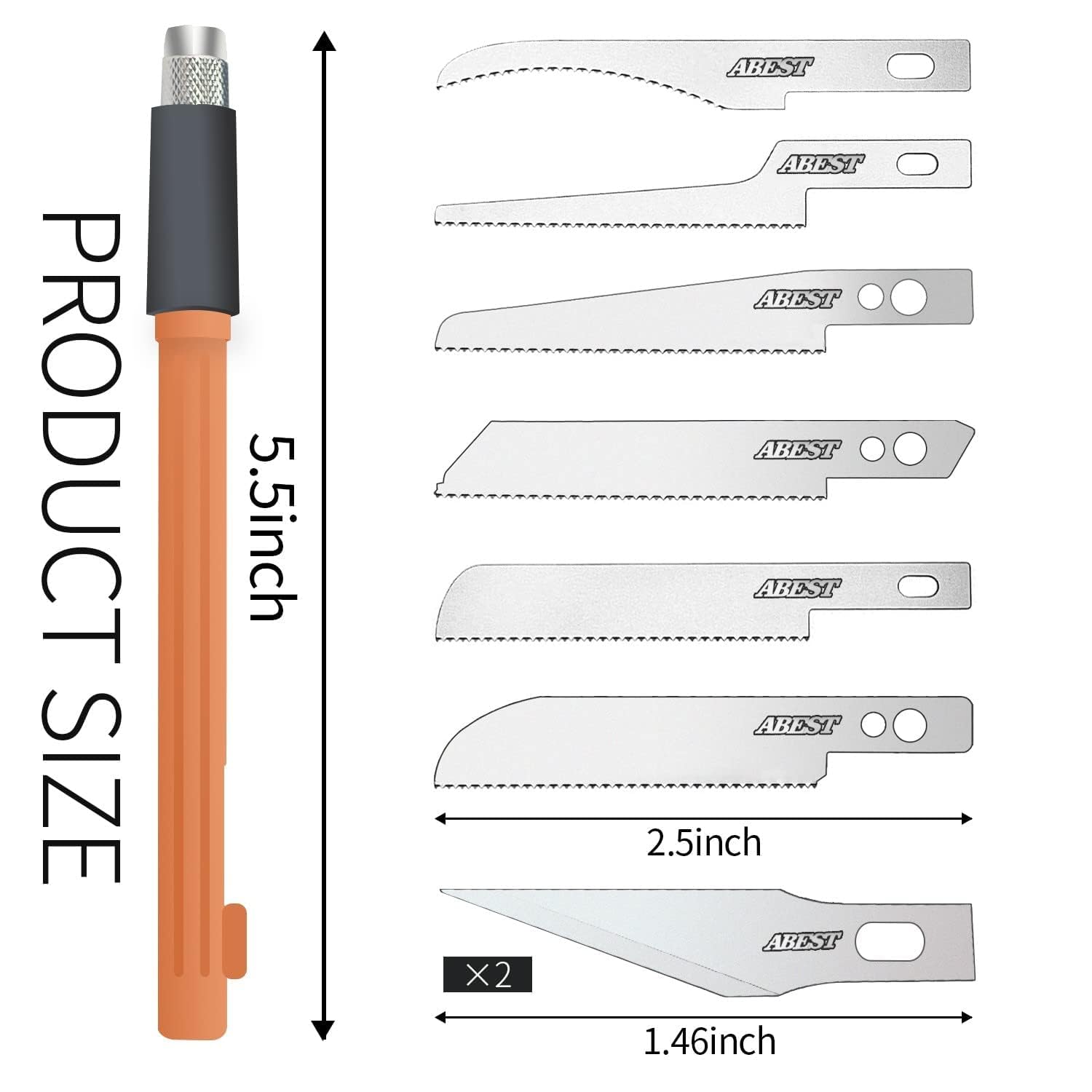 ABEST Mini sega a mano per il modellismo con 8 lame per il fai da te Coltello per modellismo Kit di strumenti per seghetto a mano per tagliare a mano rami e tronchi di alberi.