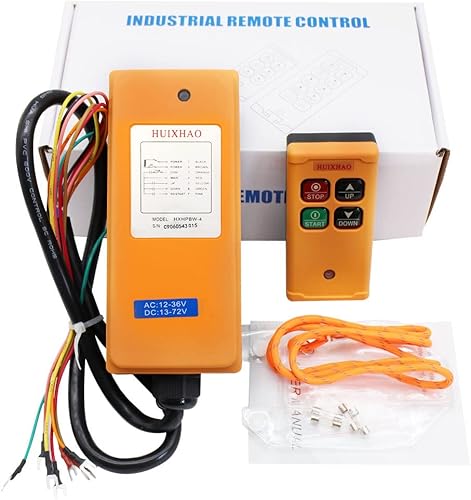 Control remoto de grúa inalámbrica de 4 botones, grado industrial, accesorios de polipasto, nailon ignífugo reforzado PA66, resistente a la
