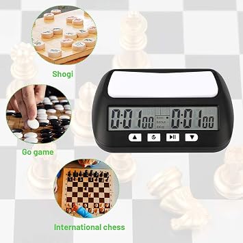 Namvo Chess Clock Digital Multifunctional Display Chess Timer with Alarm Function Chess Timer for Home and Tournaments