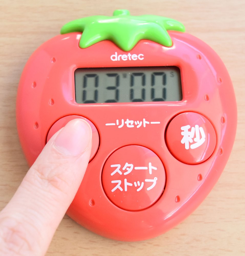 Amazon｜ドリテック いちごタイマー レッド T-564RD｜キッチンタイマー