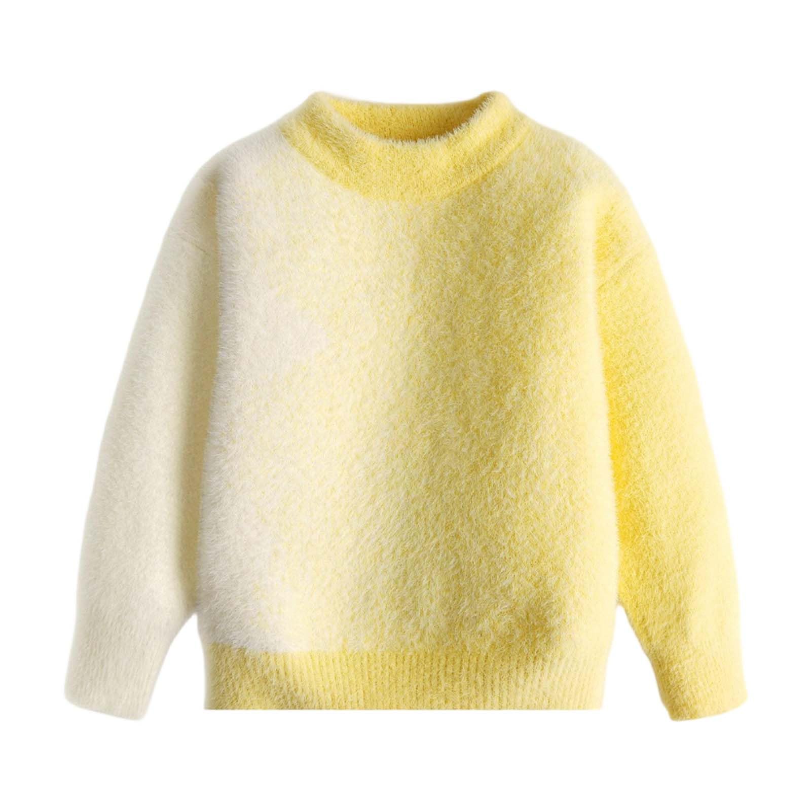 Generico Maglione Bambina 12 Anni,Maglione Invernale per Bambini Girocollo Manica Lunga Stile Maglia Autunno Inverno Pullover per Bambine di età Media E Bambina (3 Anni E 8 Anni)