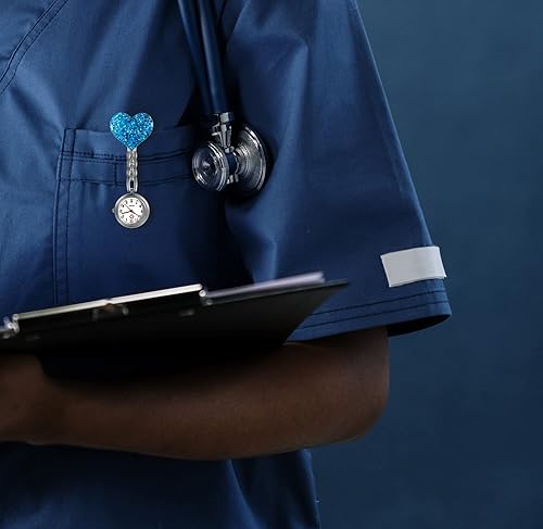 Miniatura 3 de Paquete de 4 relojes de enfermera para mujer, reloj con segunda mano para enfermeras, relojes de enfermera, reloj de clip, reloj para enfermeras,