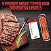 ThermoPro TempSpike 500 ft Wireless Meat Thermometer Digital, Bluetooth Meat Thermometer Wrieless for Beef Lamb Chicken Turkey, Smoker Acccessories for Rotisserie Sous Vide BBQ Oven Air Fryer