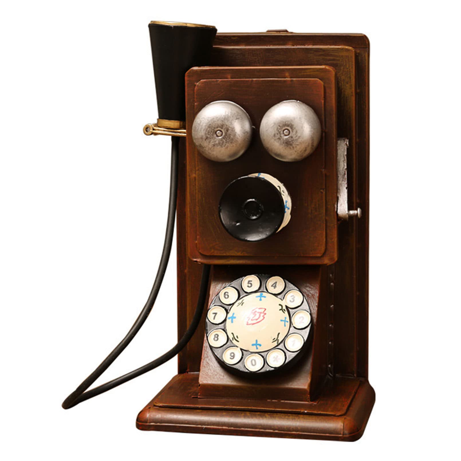 Téléphone vintage fixe pour une décoration de bureau rétro et une ambiance classique unique