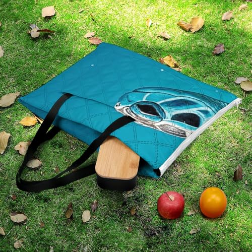 Couverture imperméable pliable avec fermeture éclair bâche de plage - 6