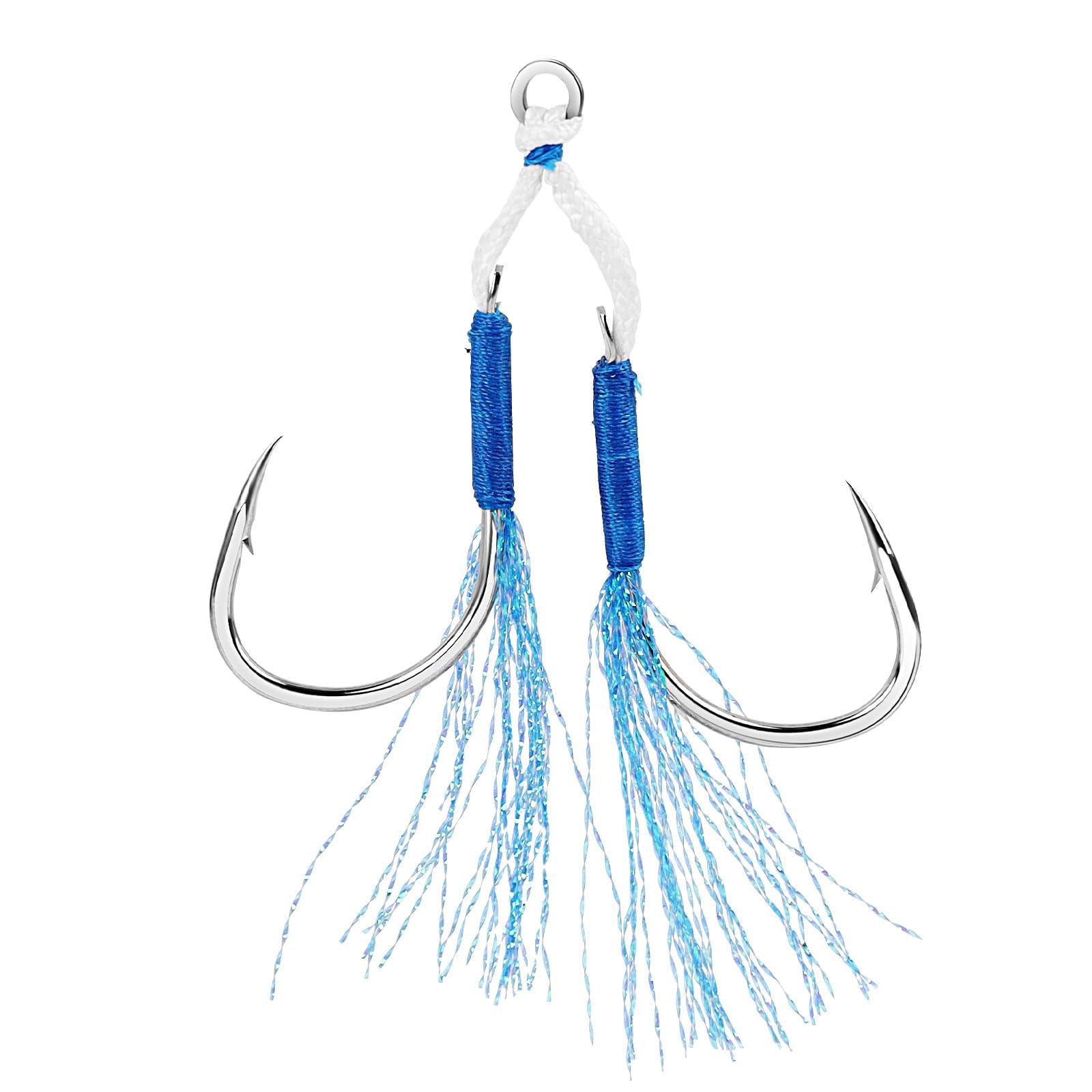 9KM DWLIFE Carp Fishing Hooks High-Strength Carbon Steel Fishing Circle Hooks Sea Fishing Accessories for Slow & Fast Fall Jigging Lure Saltwater Freshwater 14#