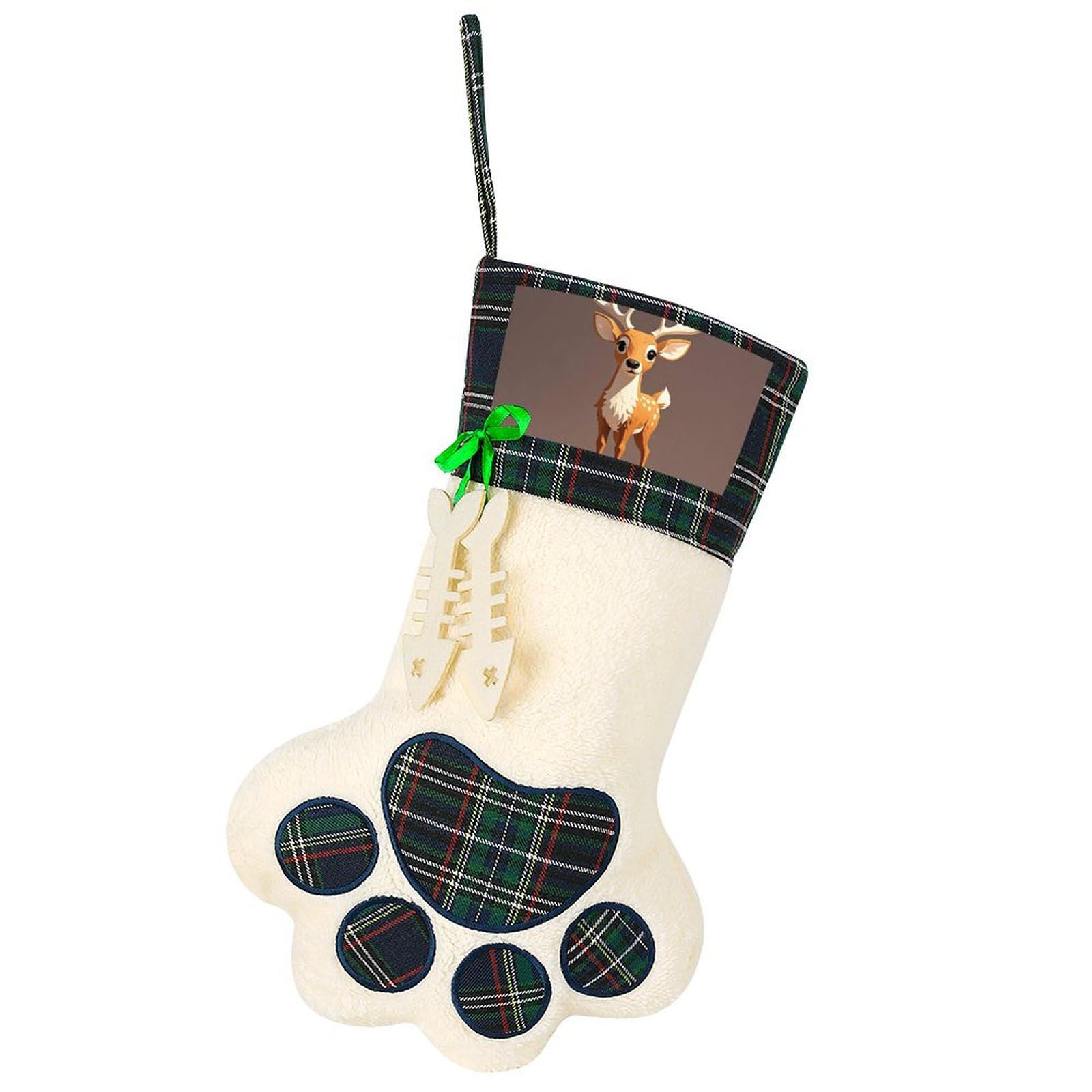 Calcetín de Navidad personalizado para decorar las fiestas familiares