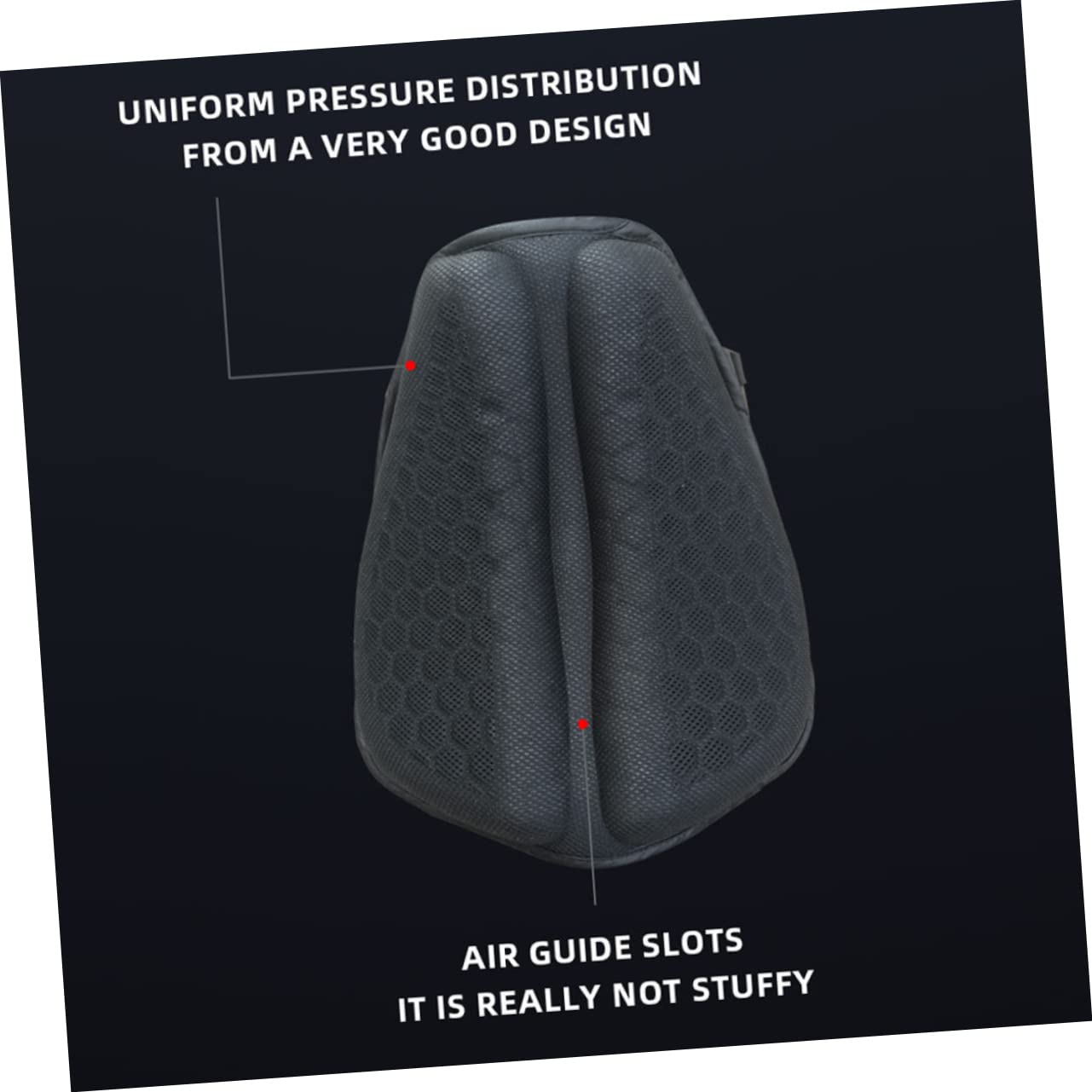 ULTECHNOVO Coprisella Moto Mesh Nero Cuscino Gel Antishock e Traspirante, Fodera Sedile Estiva per Motocicletta, Accessorio per Viaggi
