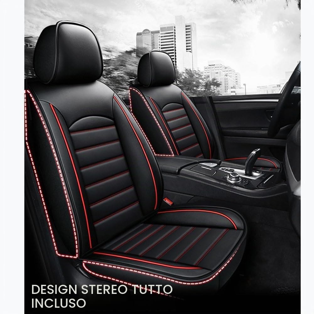 Auto Set Coprisedili, per VW T-ROC R-Line 2019-2023 2024 2025 2026 Confortevole Coprisedile Copri Traspirante Anteriori Posteriori Protezione Sedile,C