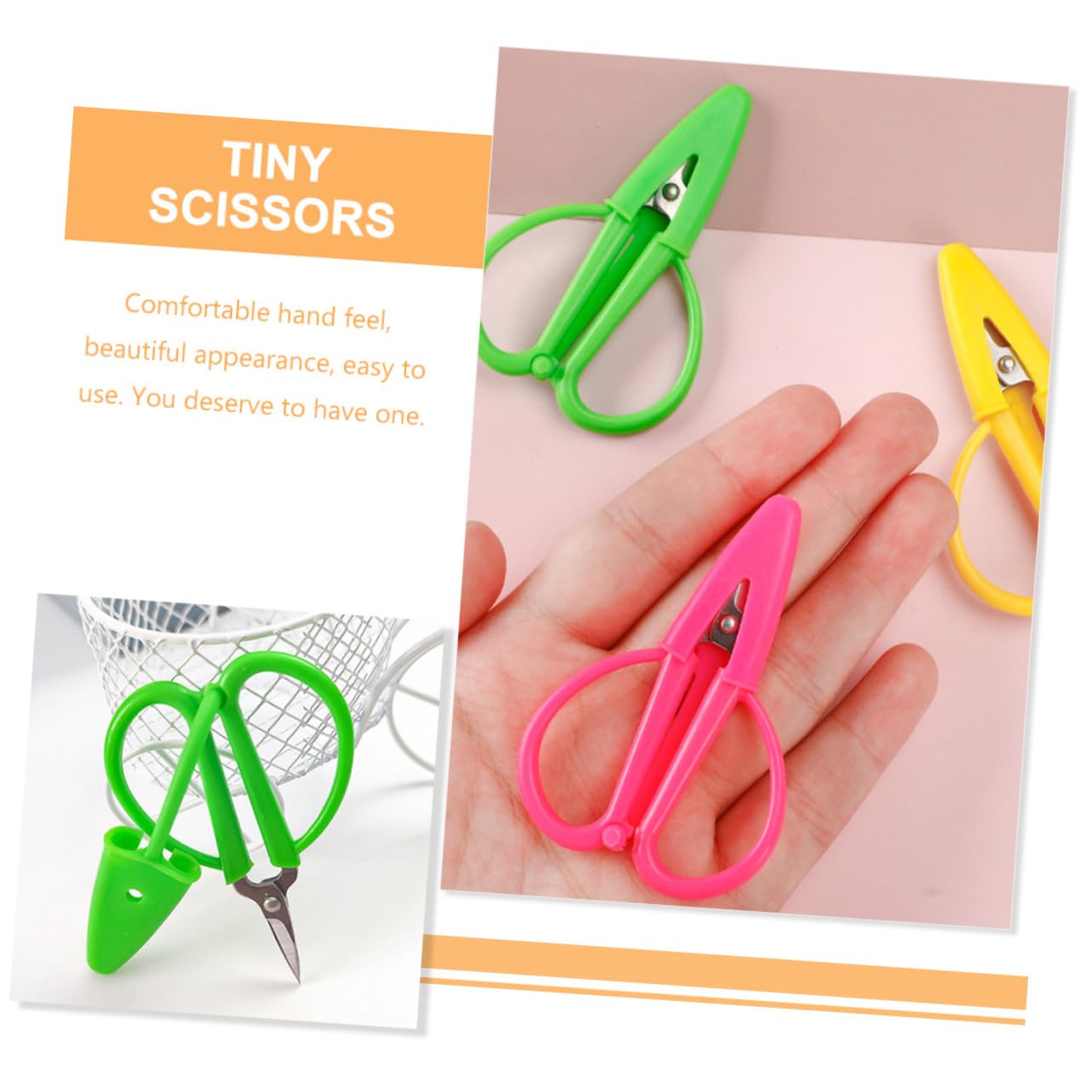 TEHAUX 30piezas Mini Tijeras De Seguridad Con Funda Protectora Tijeras Para Manualidades y Bordado Para Coser y Viajar