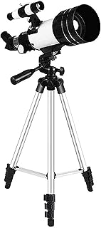 Telescope Telescopes Travel Telescopes,Astronomical 70Mm Aperture Refractor for Kids Adults Beginners with Portable Bag and Tripod