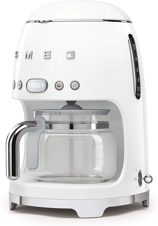 SMEG DCF02WHEU Filter Coffee Machine 50’S Style - White