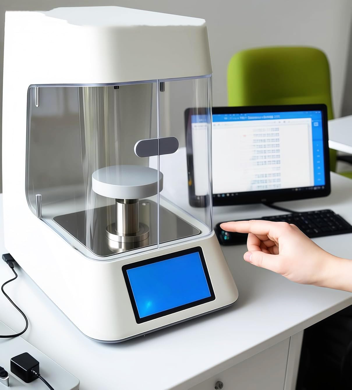 Touch Screen Surface Tension Meter Liquid Surface Interfacial Tensionmeter Testing Instrument with Du Nouy Ring& Wilhelmy Plate Method Test Range 0 to 1000mN/m Accuracy 0.1mN/m