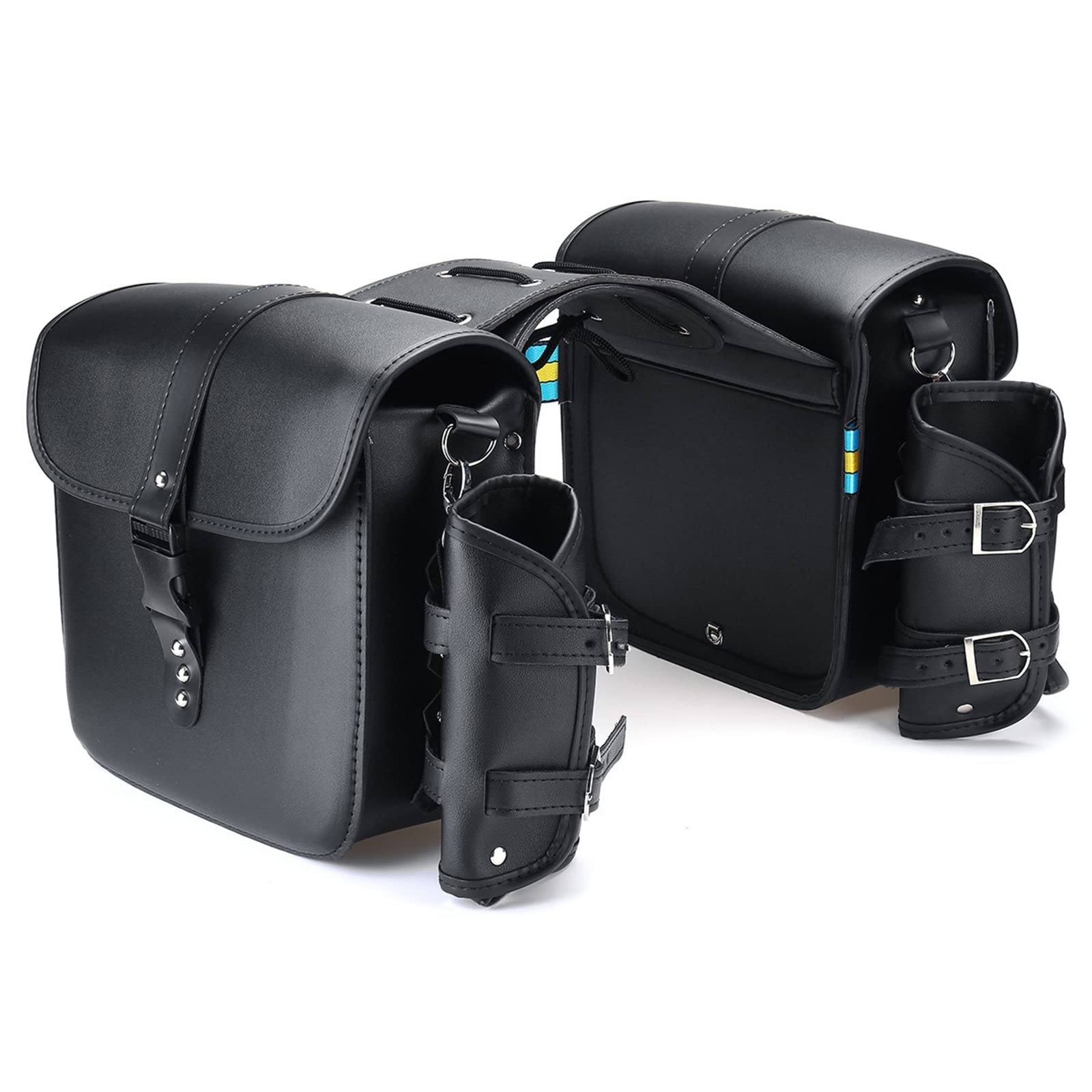 Sacoche De Selle De Moto, Universelles Imperméables Grande Capacité Sac De Rangement Sacoche Cavaliere Moto Cuir, Accessoires De Moto, Adaptés à La Plupart des Motos Et Véhicules électriques
