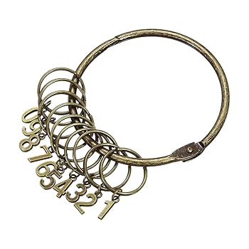 Amazon | キーオーガナイザー キーホルダー 数字 多連 1-10 番号