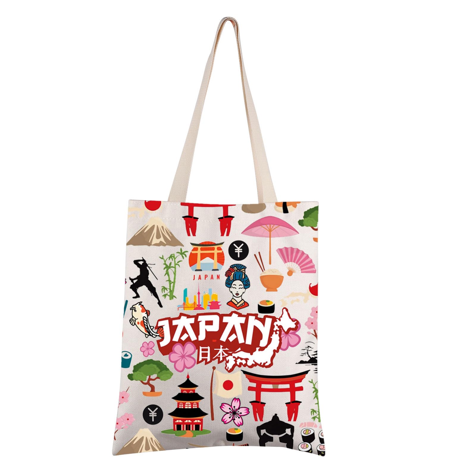 Japan Travel Tote Bag - Japanese Culture Gift for Vacation