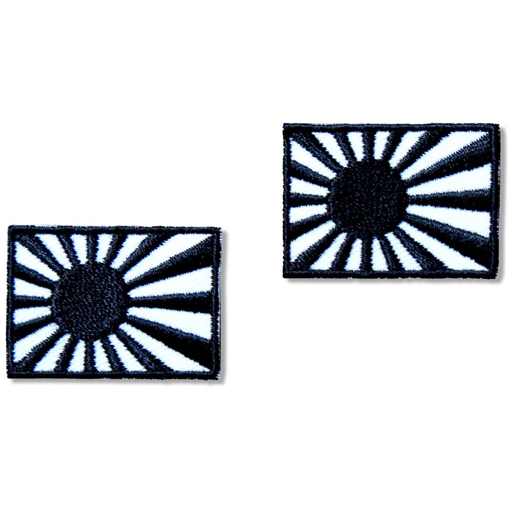 Amazon.co.jp: 刺繍 アイロン 小さいワッペン【海軍旗・小】旭日