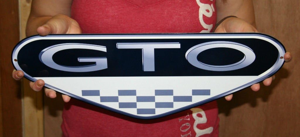 PhotoSteel Pontiac GTO 6.0 Metal Sign - 18" x 7"