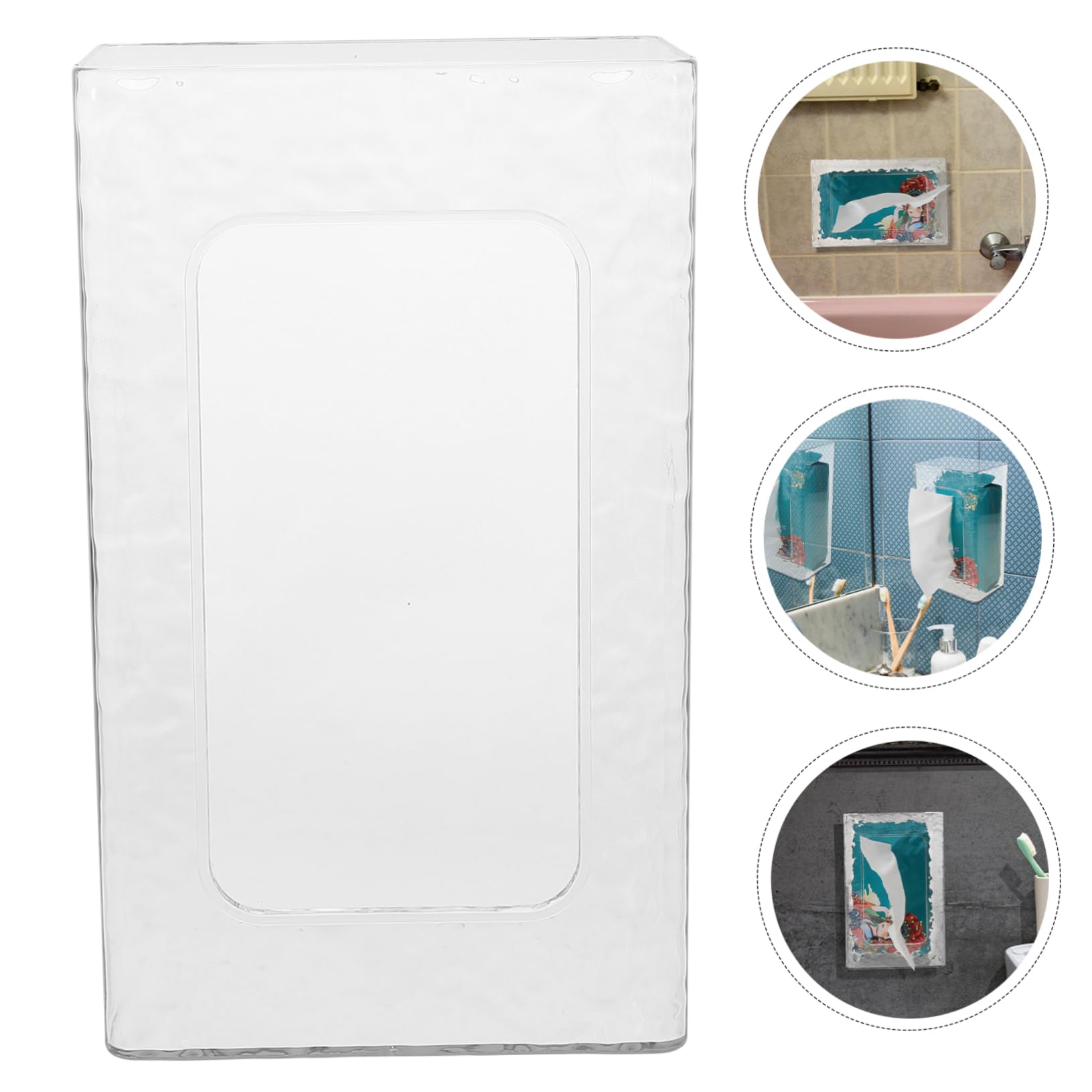 IMIKEYA 4er-Box Taschentuchbox Für Die Wand Gästehandtuchhalter Tablett Papierhandtuchhalter Zur Wandmontage Tissue-etui Zur Wandmontage An Der Wand Befestigter Taschentuchkasten Plastik