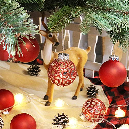 image for Super Holiday 12ct Christmas Ball Ornaments, 2.76