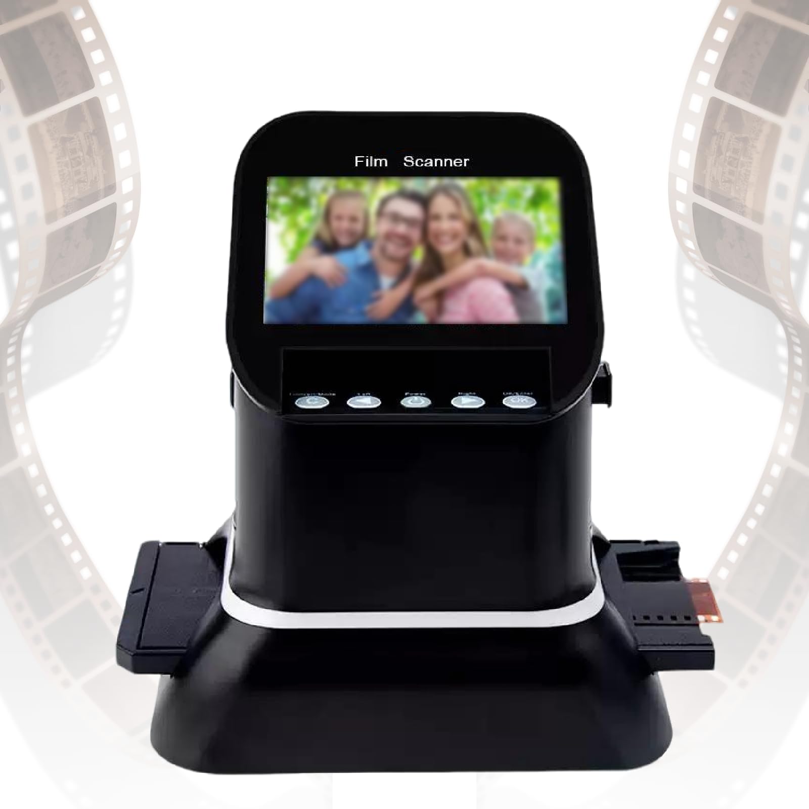 Kusole Multicolor Digital Film Scanner, 120 High Resolution, Supports 5 Sizes Of 120 Film, 1080P Lcd Screen, Can Convert 35Mm, 135, 126, 127 Negatives And Slides To Digital Jpeg