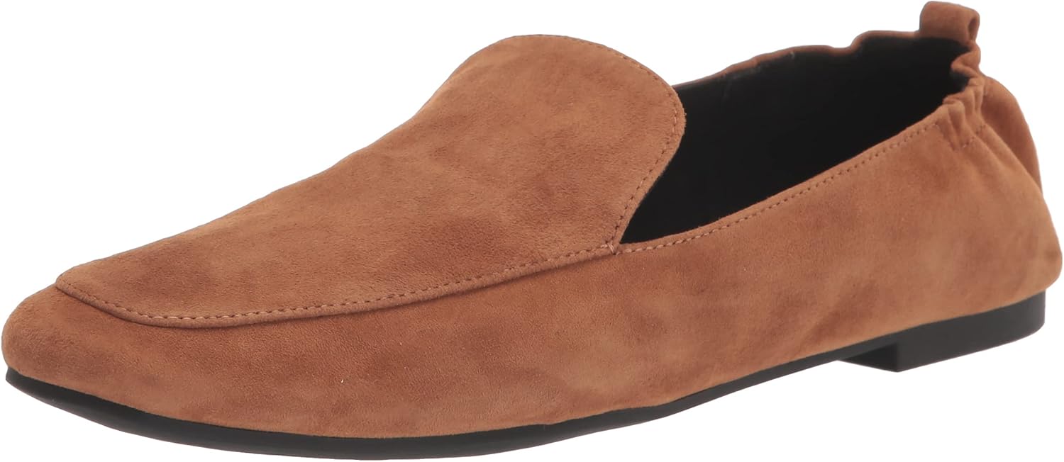 Nine West Women's Haylee Loafer Flat, Cognac, 5.5