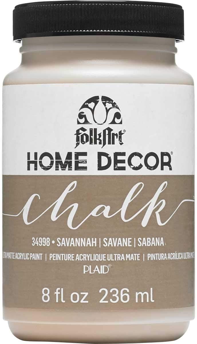 FolkArt Home Decor Chalk Furniture & Craft Paint in Assorted Colors, 8 ounce, Savannah