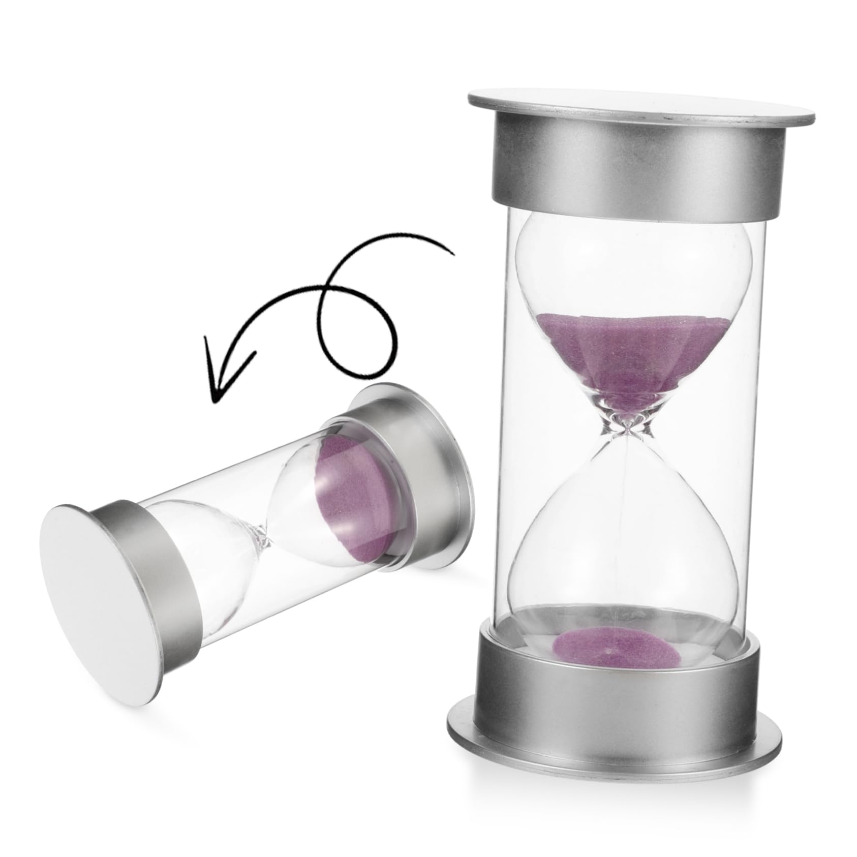 Hemobllo 5 Sätze Sanduhr-Timer 20 Minuten Sanduhr Sanduhr- Desktop-Sanduhr-Ornament 20 Minuten Timer 20-Minuten-Sanduhr Haushalts-Sanduhr Glas Mit Hohem Borosilikatgehalt 2 Stück * 5