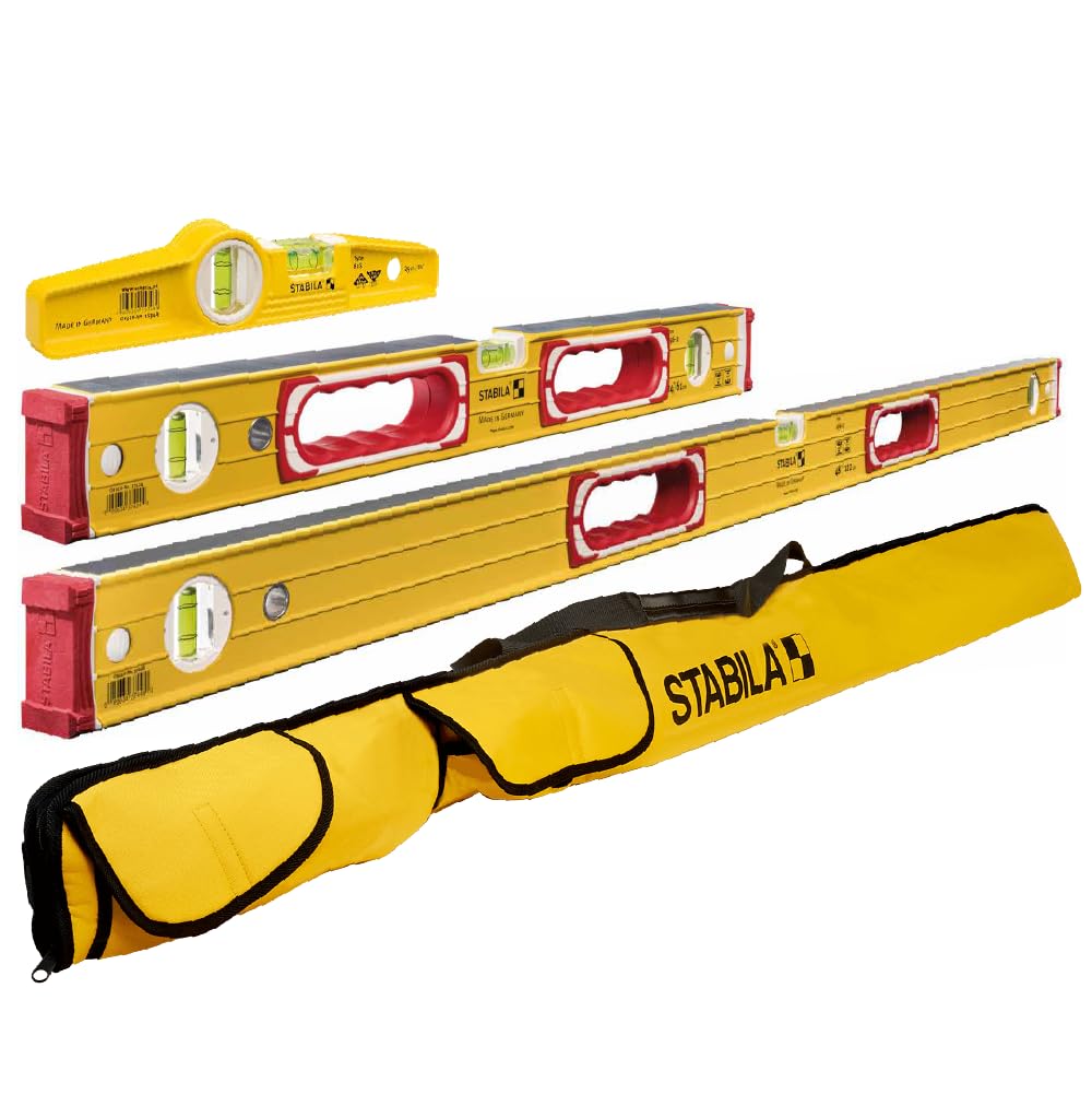 Stabila 3 Level Tool Set - Precision Leveling -1