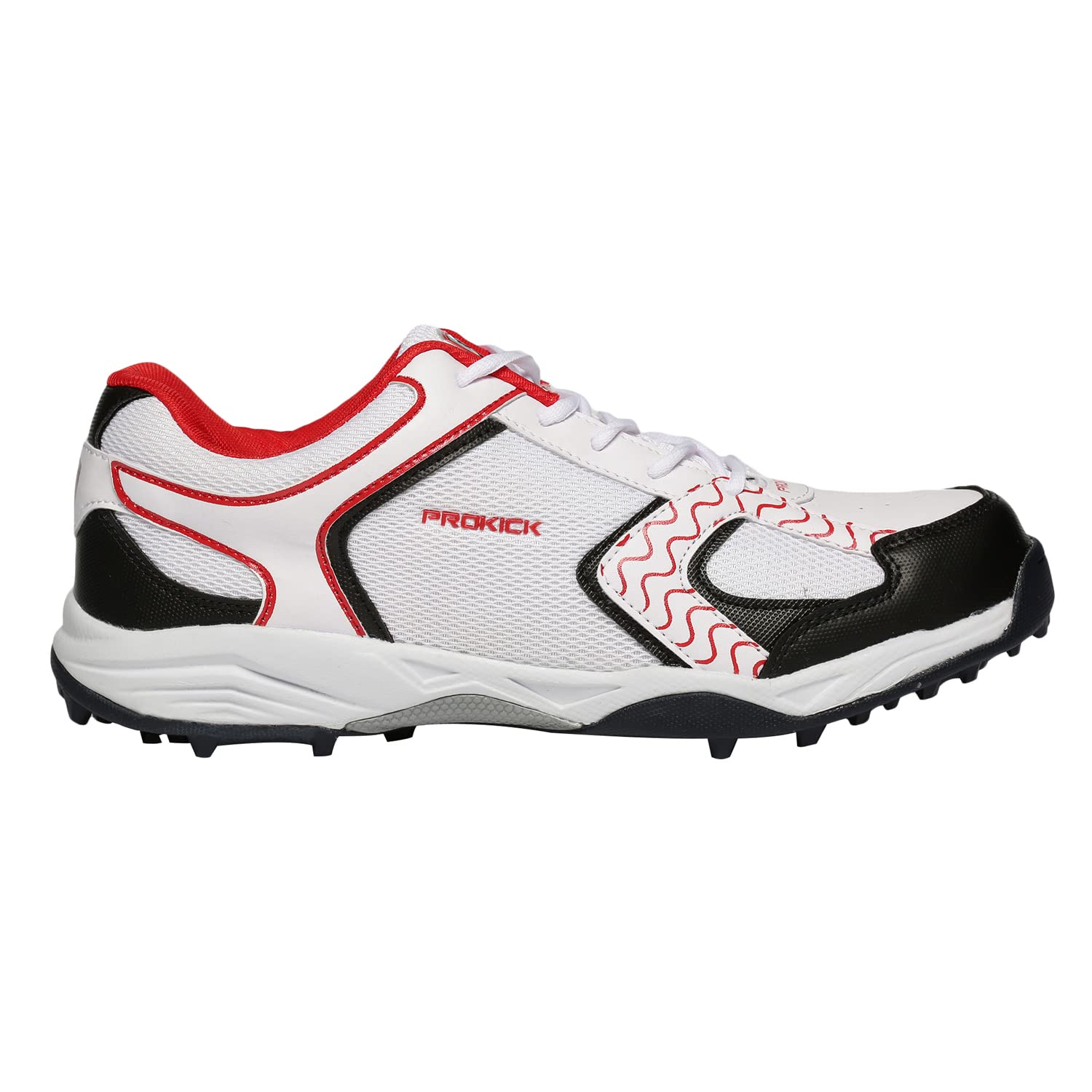 SG Prokick Spark Cricket Shoe, White/Red