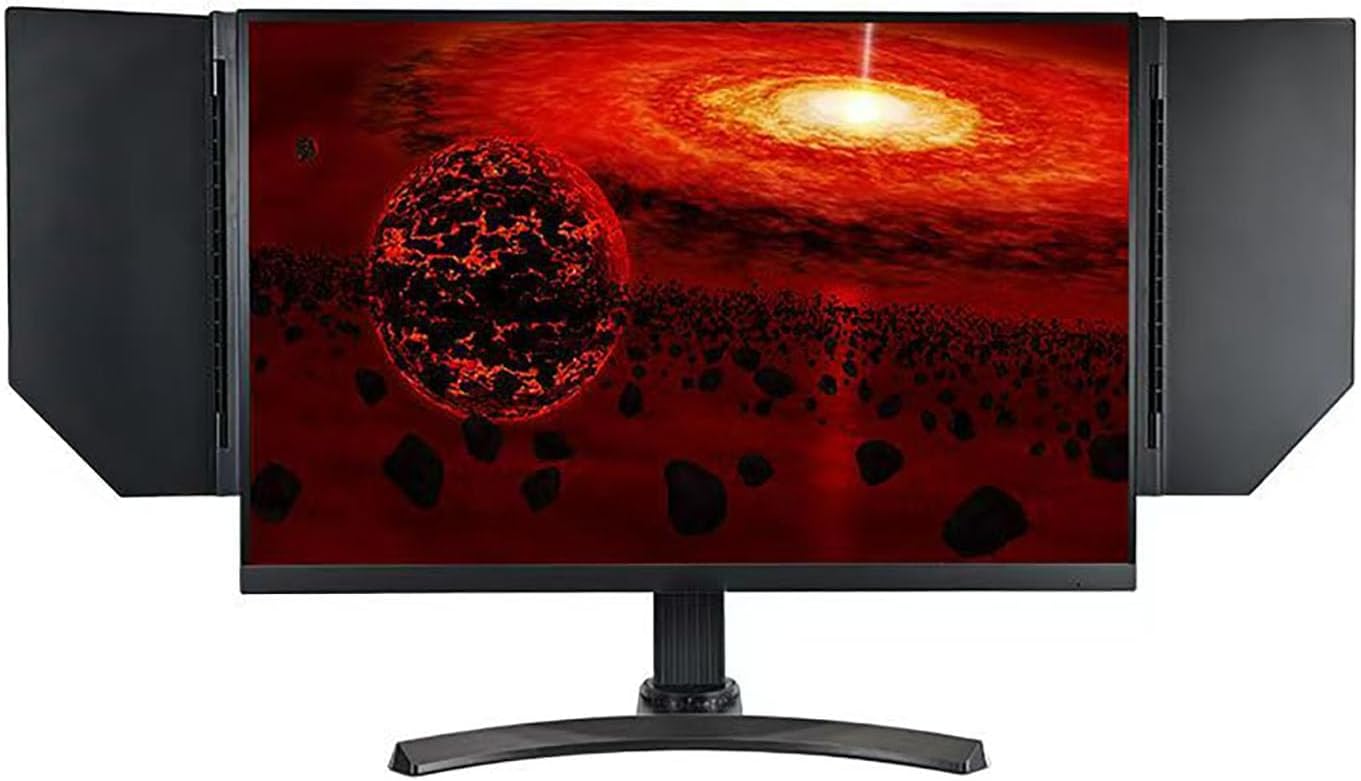 Monitor Hood Sunshade, 24-32 inch Universal Light Shield, Adjustable Monitor Hood, Black