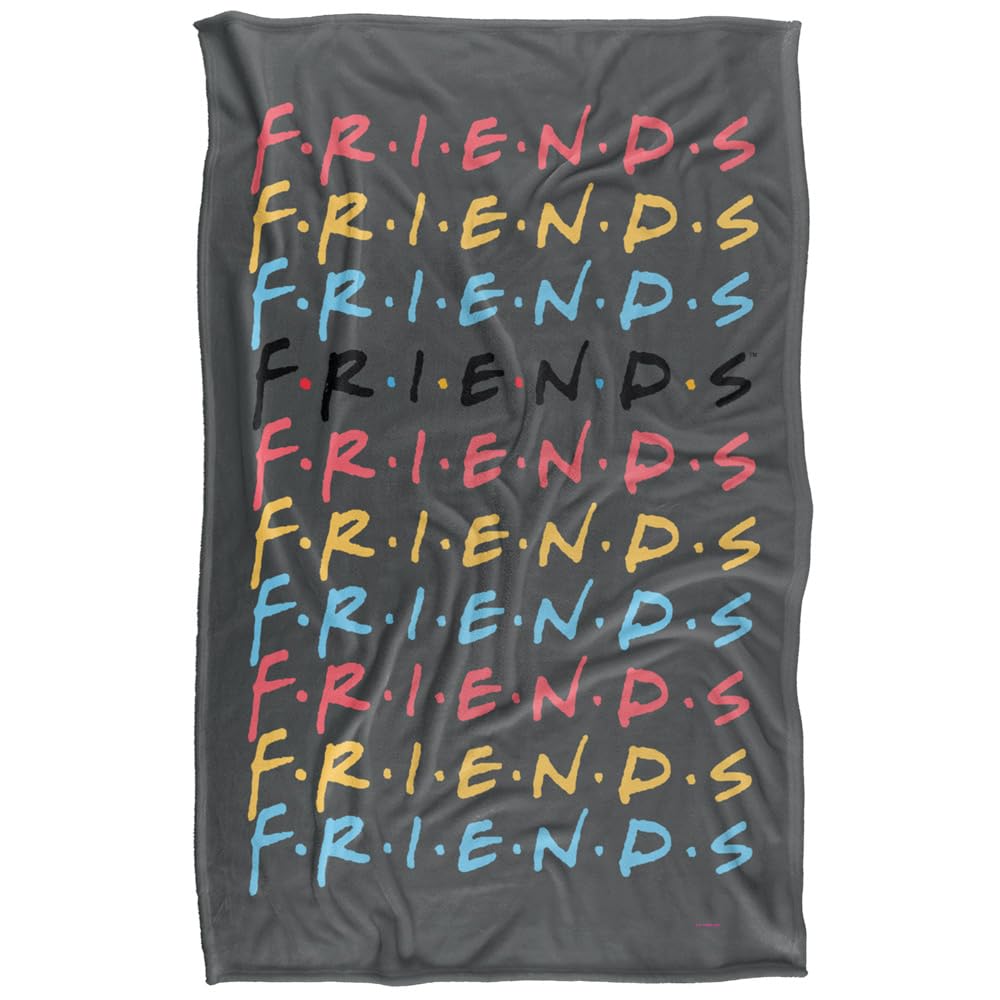 Friends Repeat Super Soft Silky Touch Blanket - 91 x 147 cm