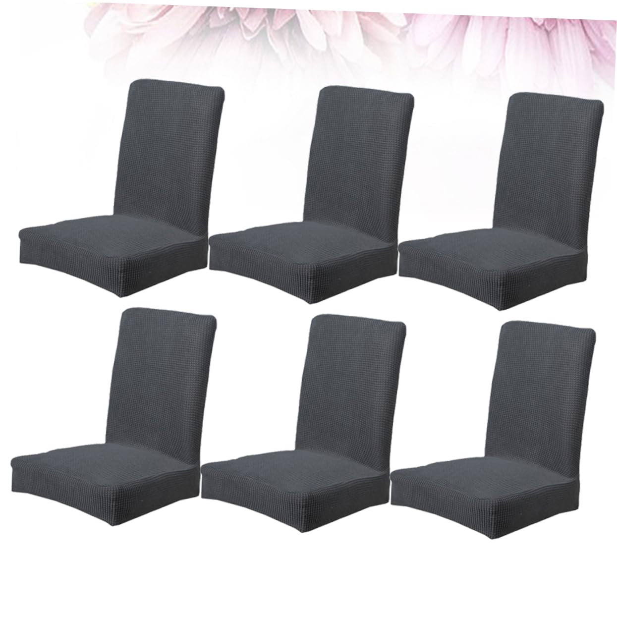 ABOOFAN Funda de Silla Elástica 6 Piezas Poliéster para Sillas sin Brazos