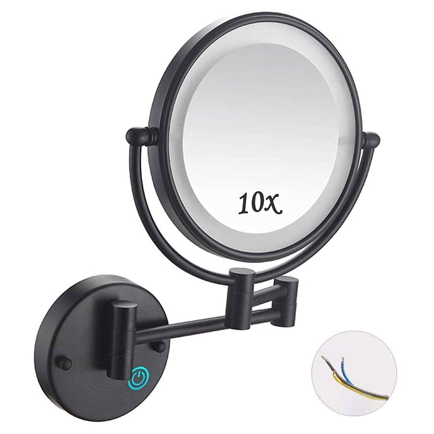Miroir de maquillage mural orientable pour en finir avec les reflets inconfortables