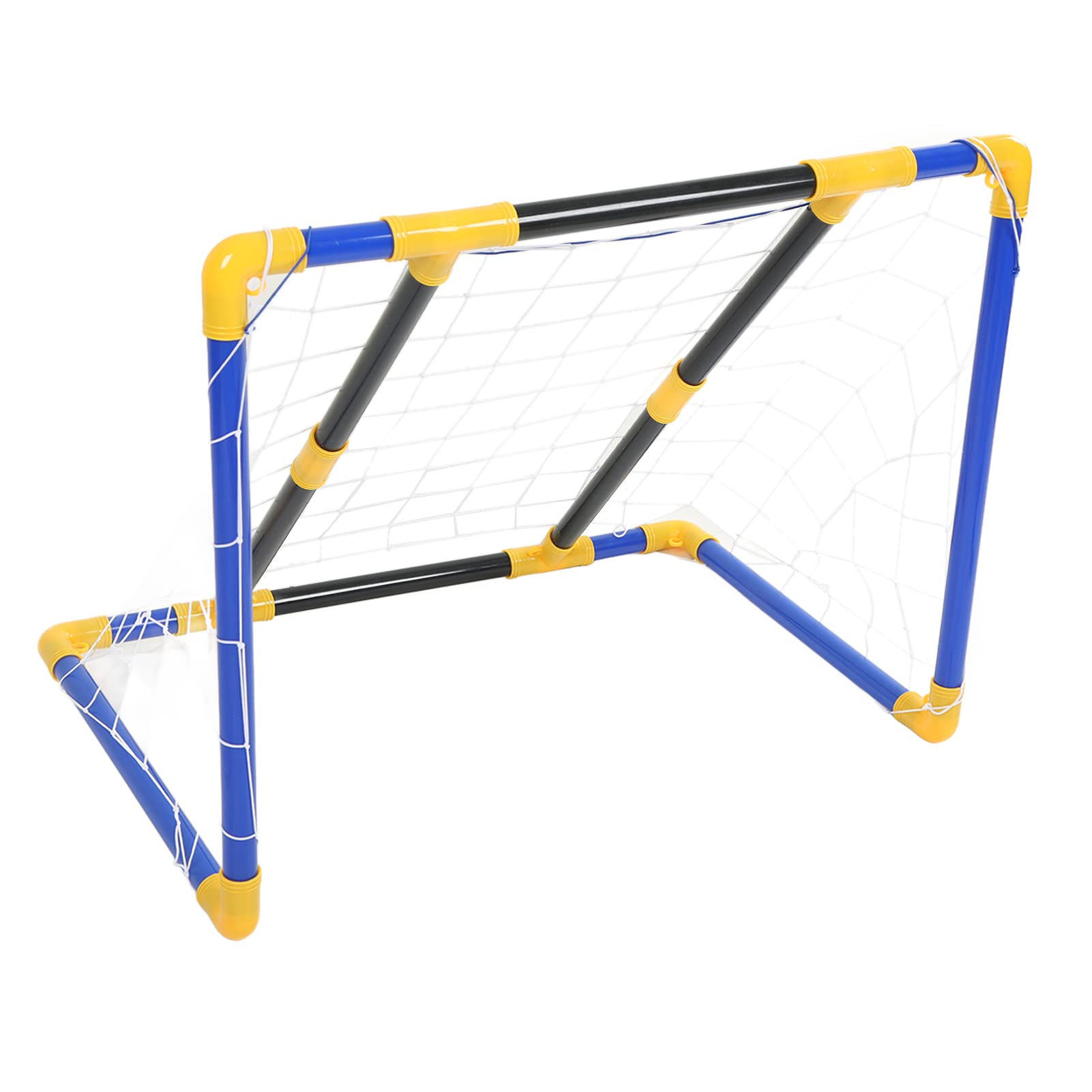 Mezcla de Juegos de Fútbol Al Aire 2 en 1, Juego de Portería Portátil con Pelotas de Fútbol y Lanzamiento para Niños Mayores de 6 Años, Divertirse en el Patio Trasero