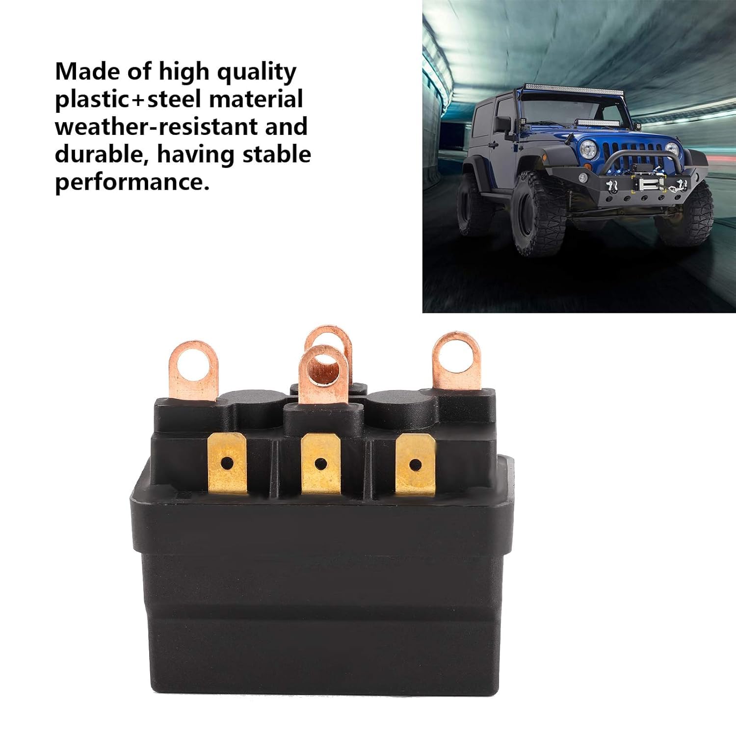 Aramox 12V 120A Acciaio Universale Verricello Relè Contattore Verricello Solenoide Verricello Relè Solenoide per ATV UTV 4X4 Veicoli