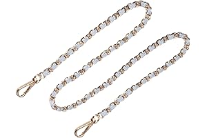 High-Quality Light Blue Chain Purse Strap
