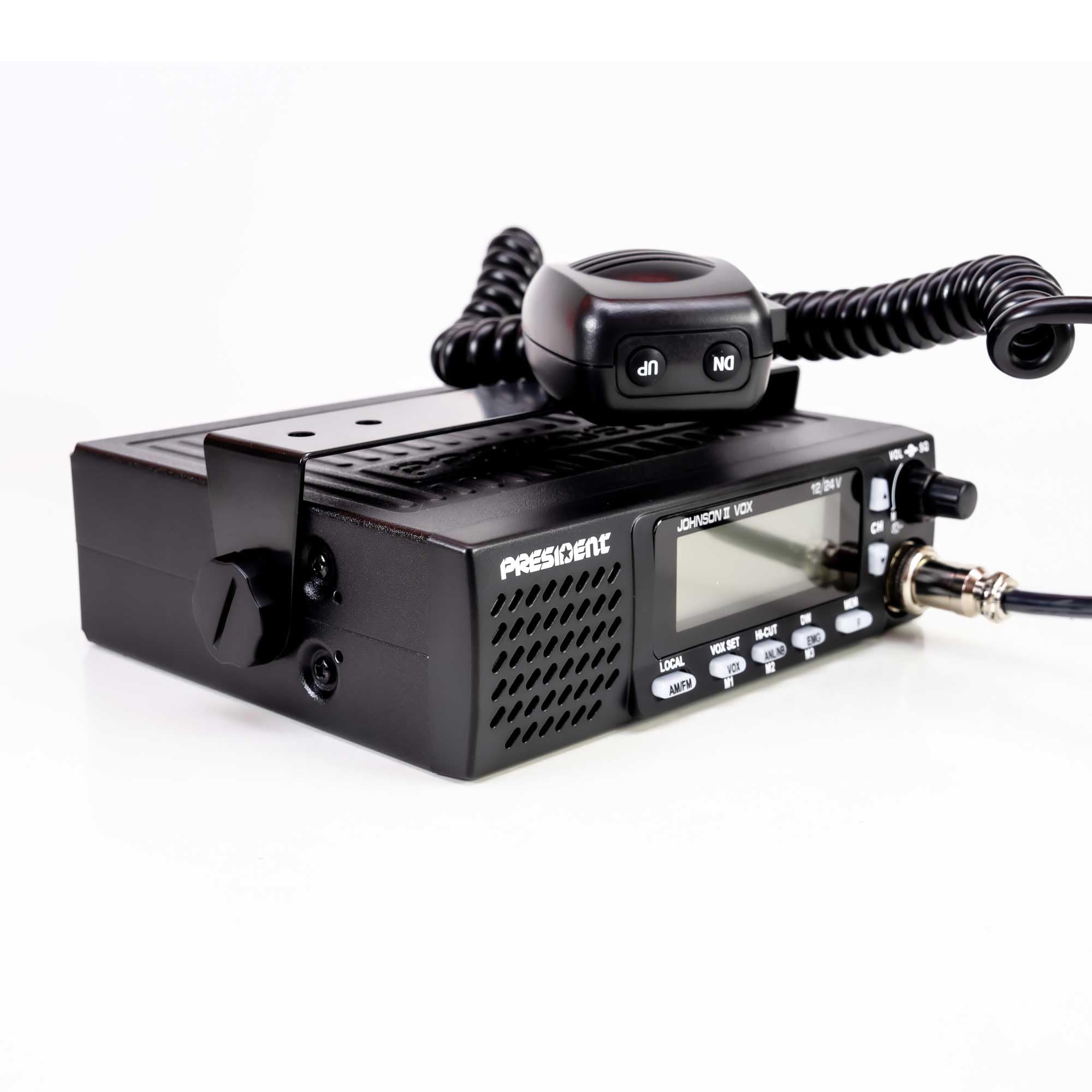 Kit Radio CB President Johnson II ASC + antenne CB PNI ML70, Longueur 70 cm, 26-30 MHz, 200 W