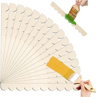 24 Pack Decorative Unfinished Scalloped Wood Trim, Scalloped Edge Decorative Wood Molding, DIY Wooden Moulding Trim for Home Wall Window Cabinet Shelf Door Frames Decoration, 15.75in X 1.57in