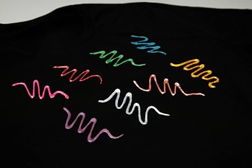 Miniatura 3 de Cosmic Moon - Pintura metálica para tela 3D - 1.01fl oz - Rosa - Pintura textil para ropa, camisetas, bolsos, zapatos y lienzo