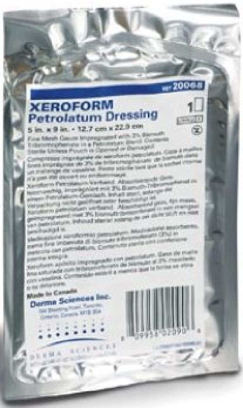 Xeroform Sterile 1"x8" Petrolatum Dressing5 Pack