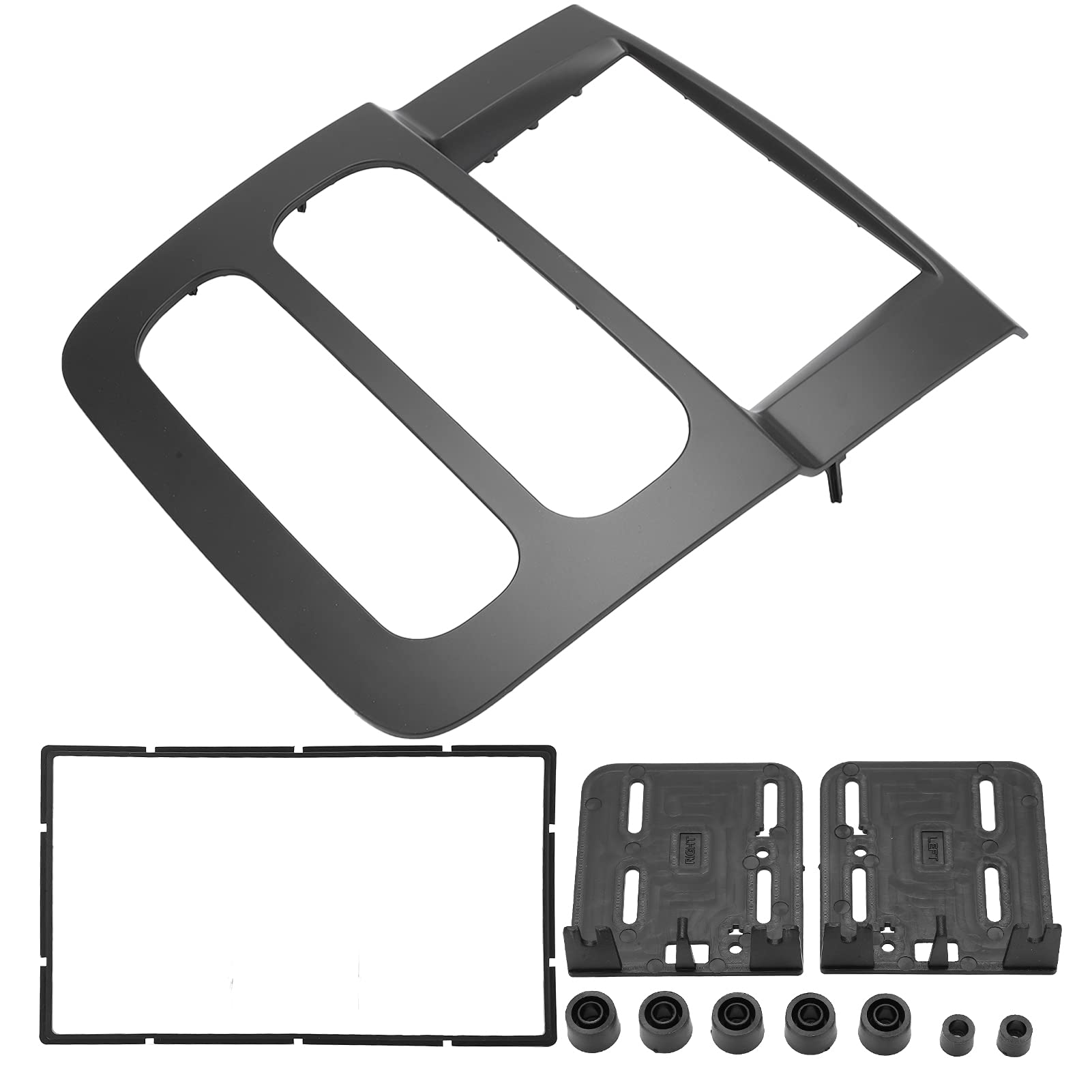AMONIDA Marco de Fascia Estéreo para Radio de Coche 2DIN, Repuesto Elegante Apto para Truck 2002-2005, Material ABS, 2 Unidades