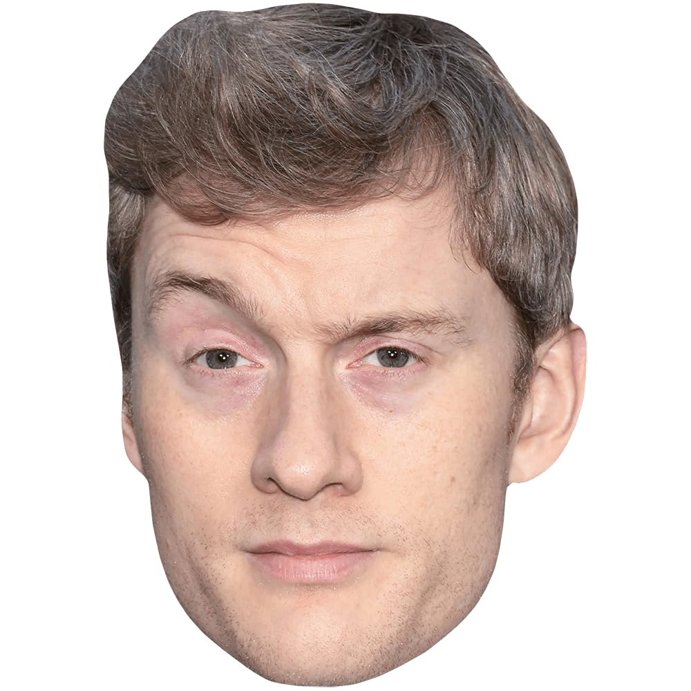 James Acaster (Eyebrow) Celebrity Mask, Flat Card Face, Fancy Dress Mask