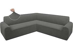 ALIECOM Extra Soft Corner Sectional Sofa Covers: Snug Sanctuary for Your L-Shaped Sectional