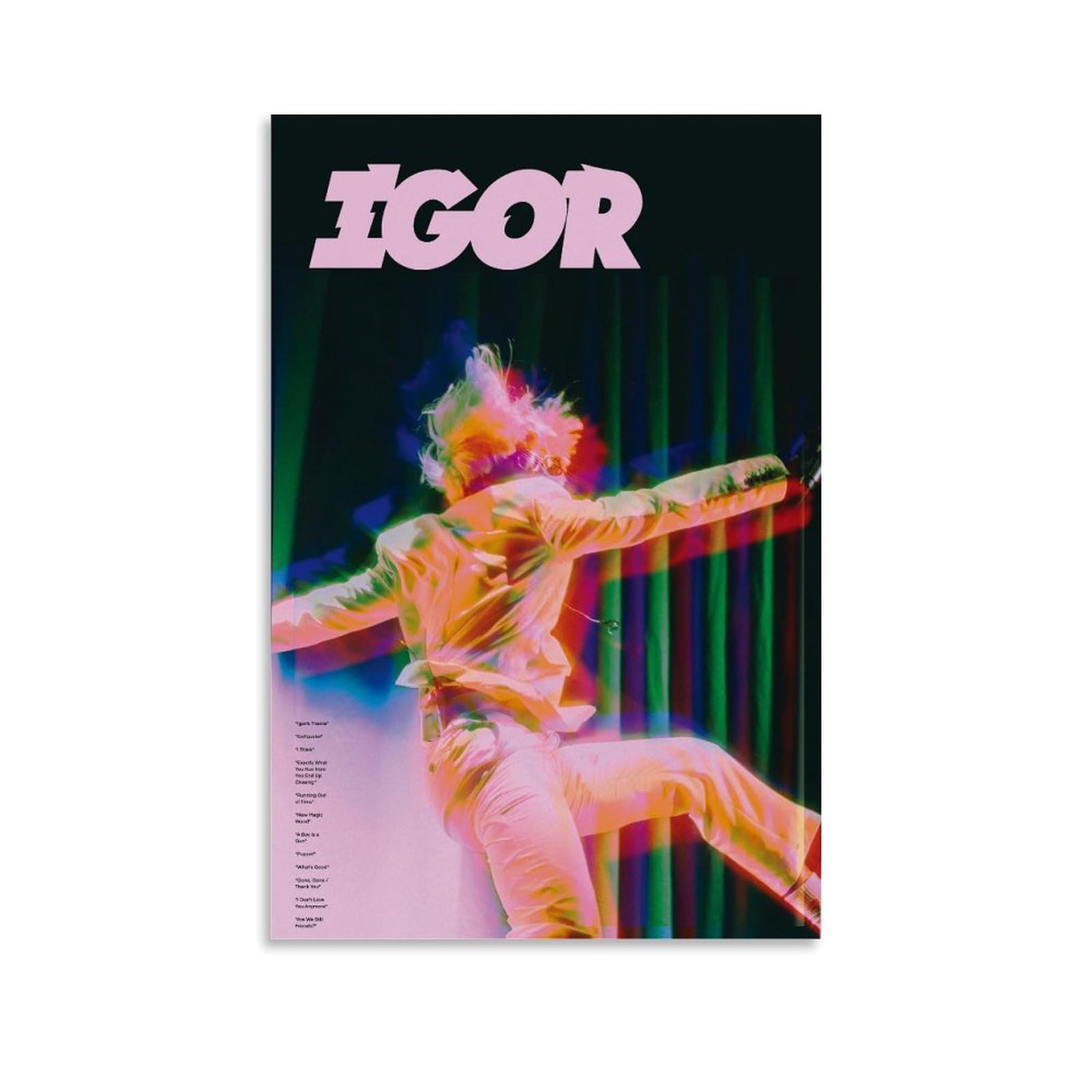 zykaa Tyler, The Creator Igor Retro Album Poster Poster Music Album Cover Poster Wall Art Decor Canvas Poster for Bedroom Artistic Poster Decoration Unframe-style 12x18inch(30x45cm)