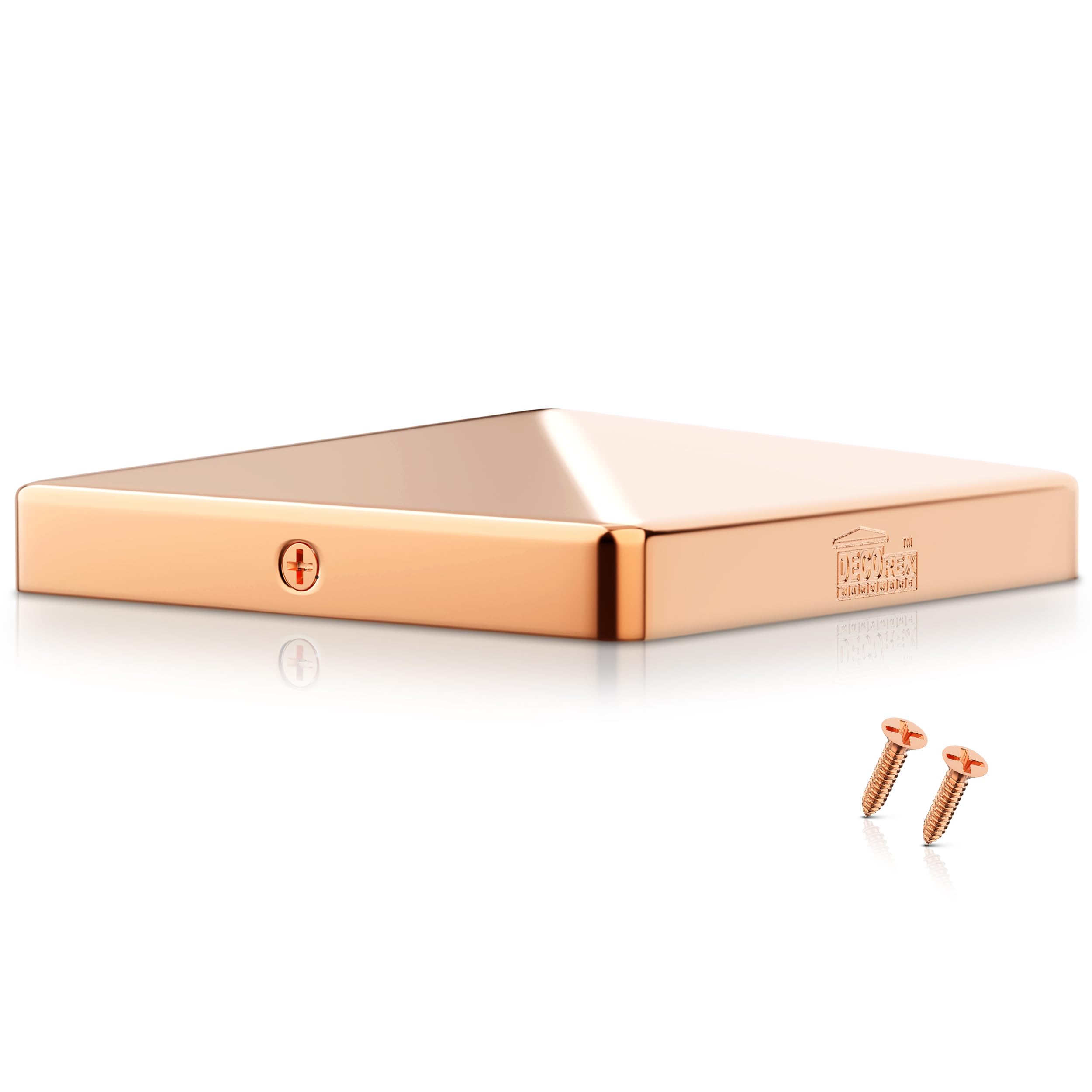 Decorex Hardware Solid Copper Pyramid Post Cap