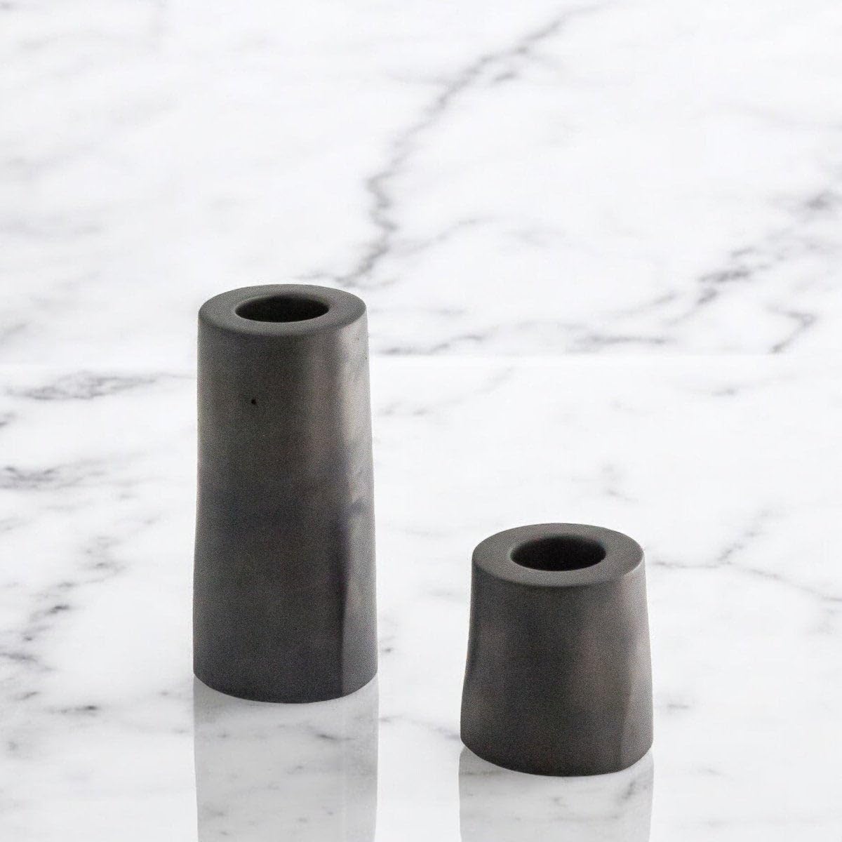 Stella Stabkerzenhalter 2er Set Grau & Anthrazit