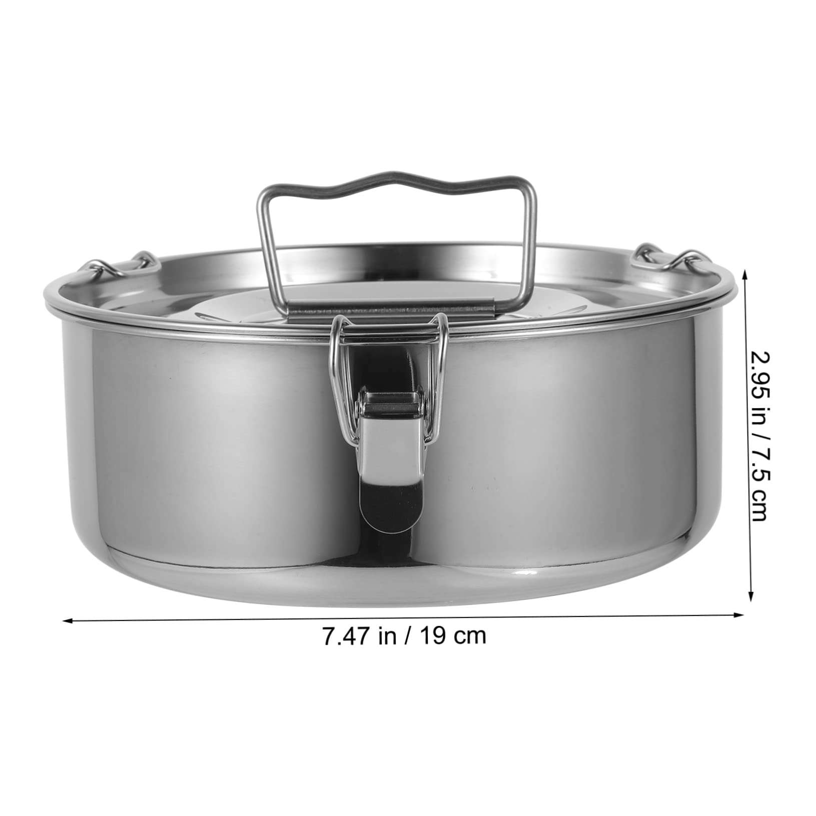 Molde de Acero Inoxidable con Tapa Vaporera, para Flan | Recipiente de Plata, con Asa Resistente, Uso en Horneado y Vapor, para Boniatos y Pudines