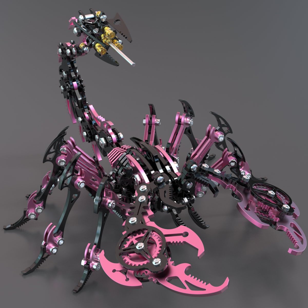 3D Metal Puzzle Scorpion King Modellbausatz, Steampunk Insekt Metall Puzzle Mechanische Scorpion 2025 Kreative Dekoration Geschenk Ornamente - 200 Teile