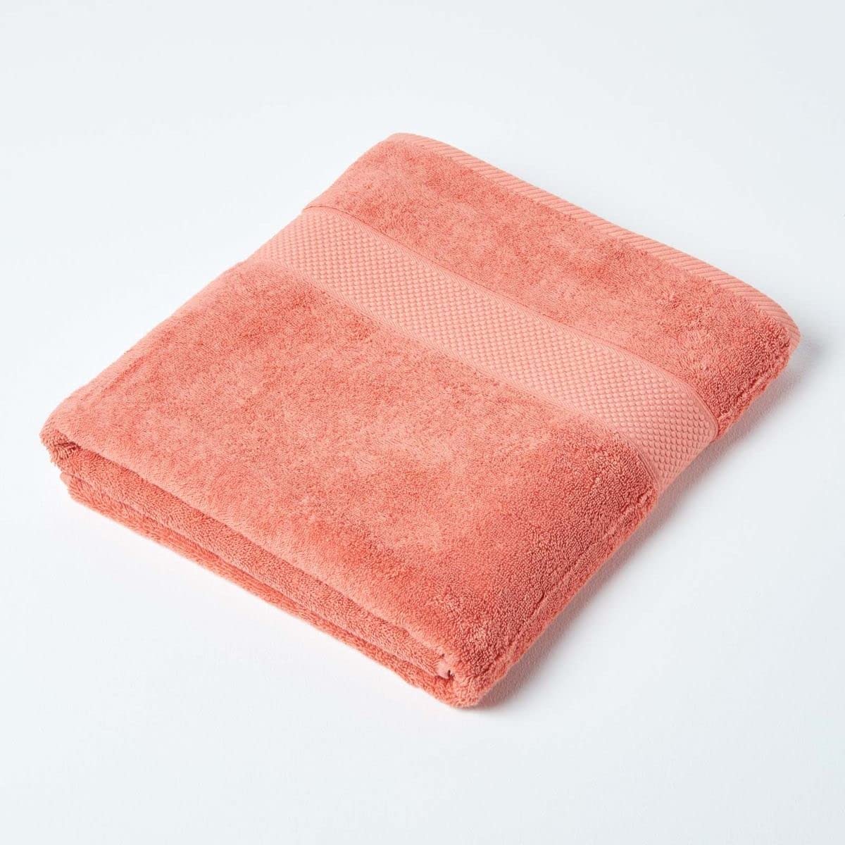 Homescapes Turkish Cotton Bath SheetBurnt Orange from B&Q